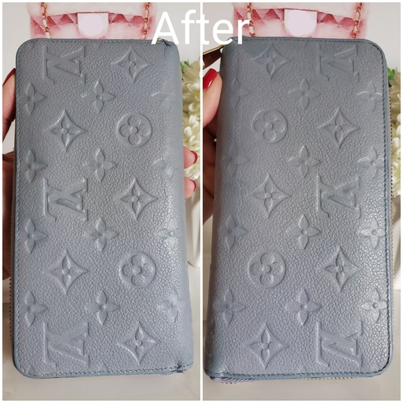 **SOLD** Authentic Pre-owned Louis Vuitton Blue Empreinte Zippy Wallet - Picture 14 of 16